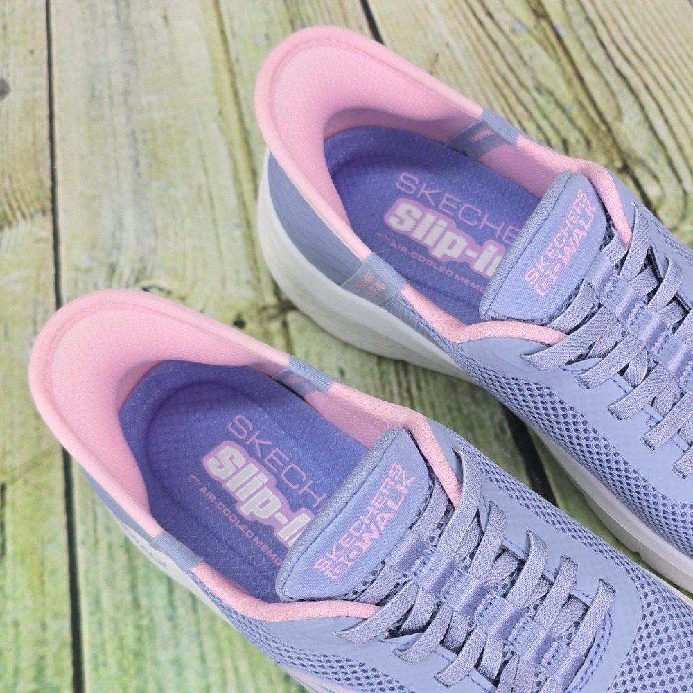 Skechers Go Walk Flex-Grand Entry Womens Size 7.5 Purple Pink Mesh Walking Shoes - Picture 7 of 9